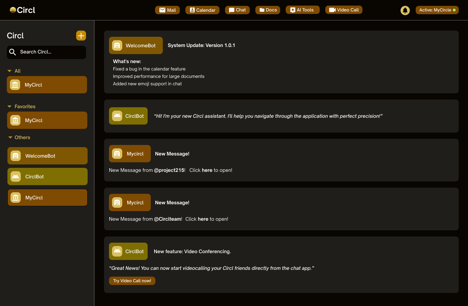Creators Interface