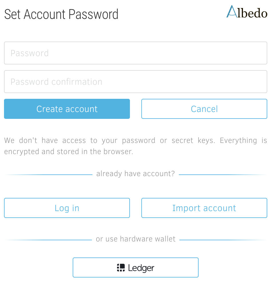 albedo-create-account